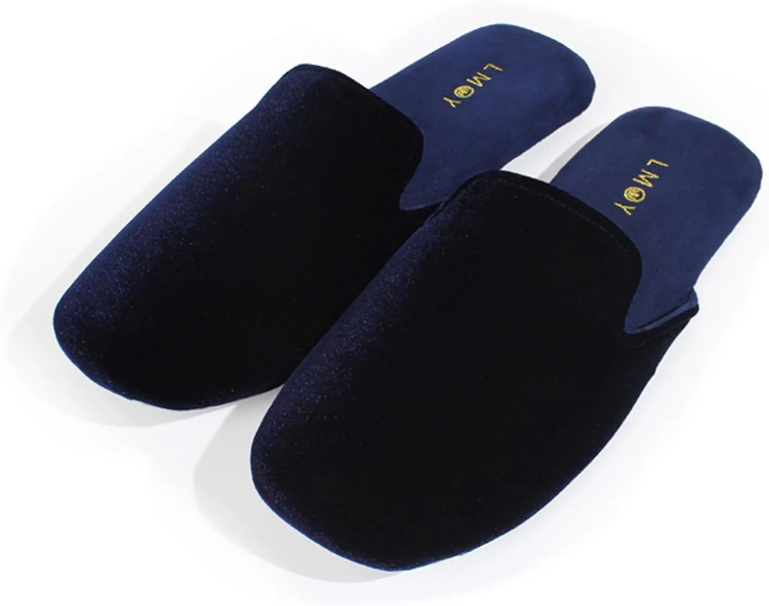 LMOY Men' Luxurious Velvet Smoking Slippers Comfortable and Stylish