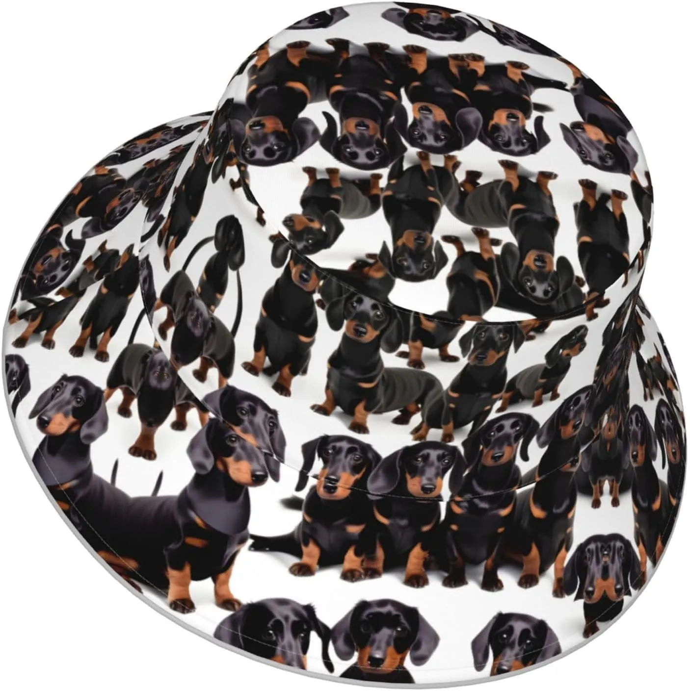 Long Ears French Bulldog Print Bucket Hat for Women and Men Packable Travel Summer Beach Hat Sun Hats Hiking Hat