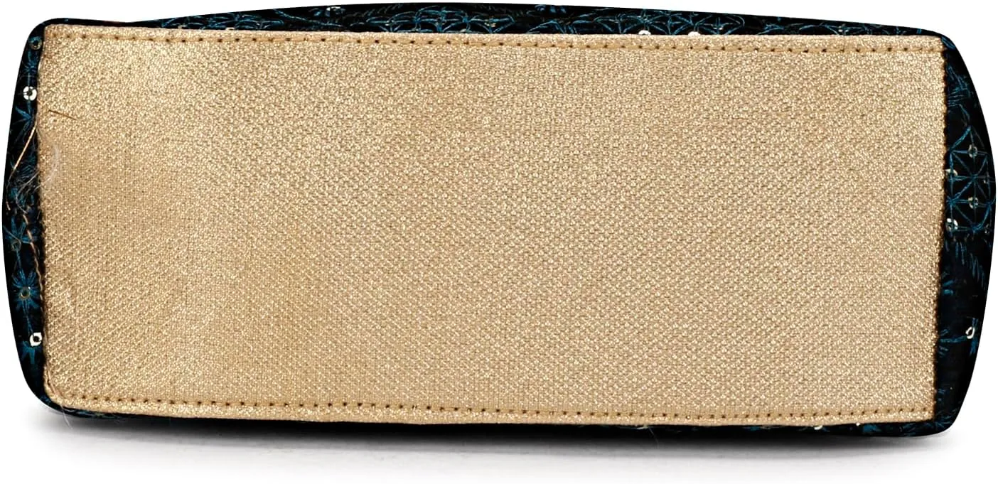 LONGING TO BUY Indian Ethnic Potli Handbag, Embroidered Evening Bag