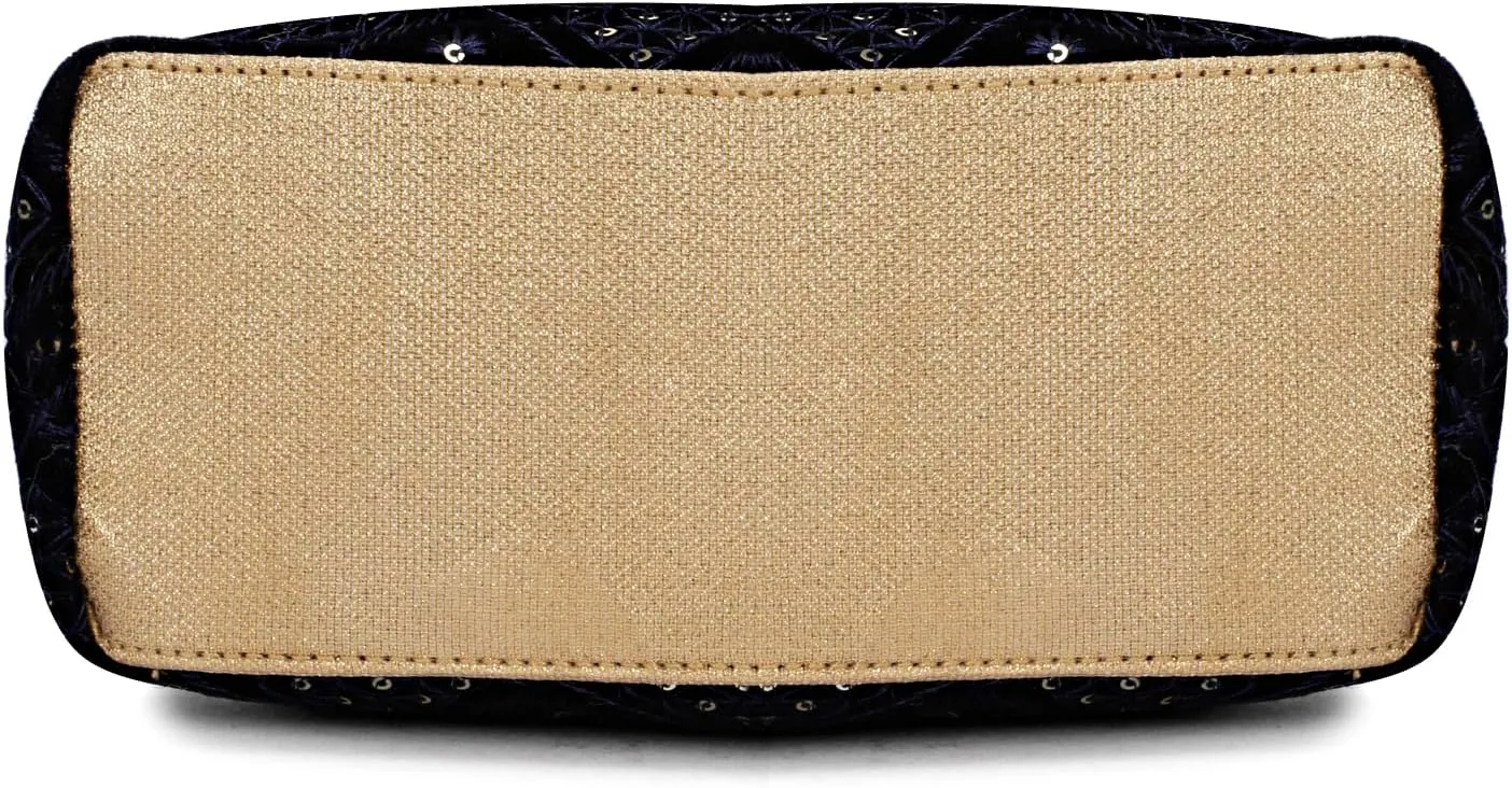 LONGING TO BUY Indian Ethnic Potli Handbag, Embroidered Evening Bag