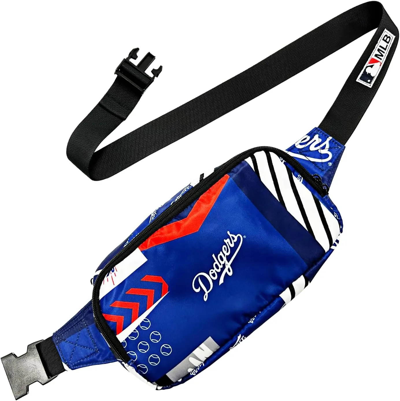 Los Angeles Dodgers Crossbody Fanny Pack, Licensed Gift Merch for Dodgers Fans TM1872 (Street Series Adult Bags) Elevate Trendy Belt Bag - Perfect Waist Bag Los Angeles Merchandise for Women