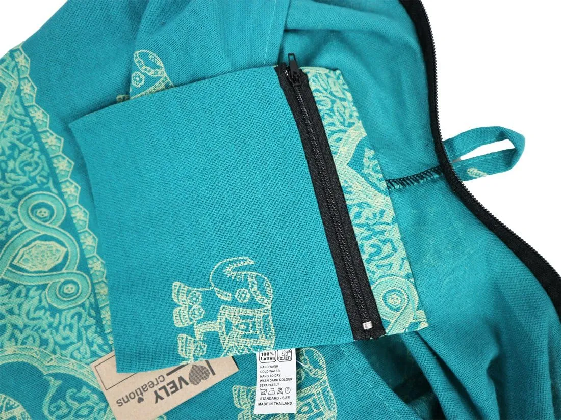 Lovely Creations Hippie Boho New Elephant Crossbody Bohemian Gypsy Sling Shoulder Large Size