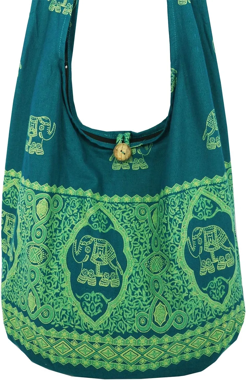 Lovely Creations Hippie Boho New Elephant Crossbody Bohemian Gypsy Sling Shoulder Large Size