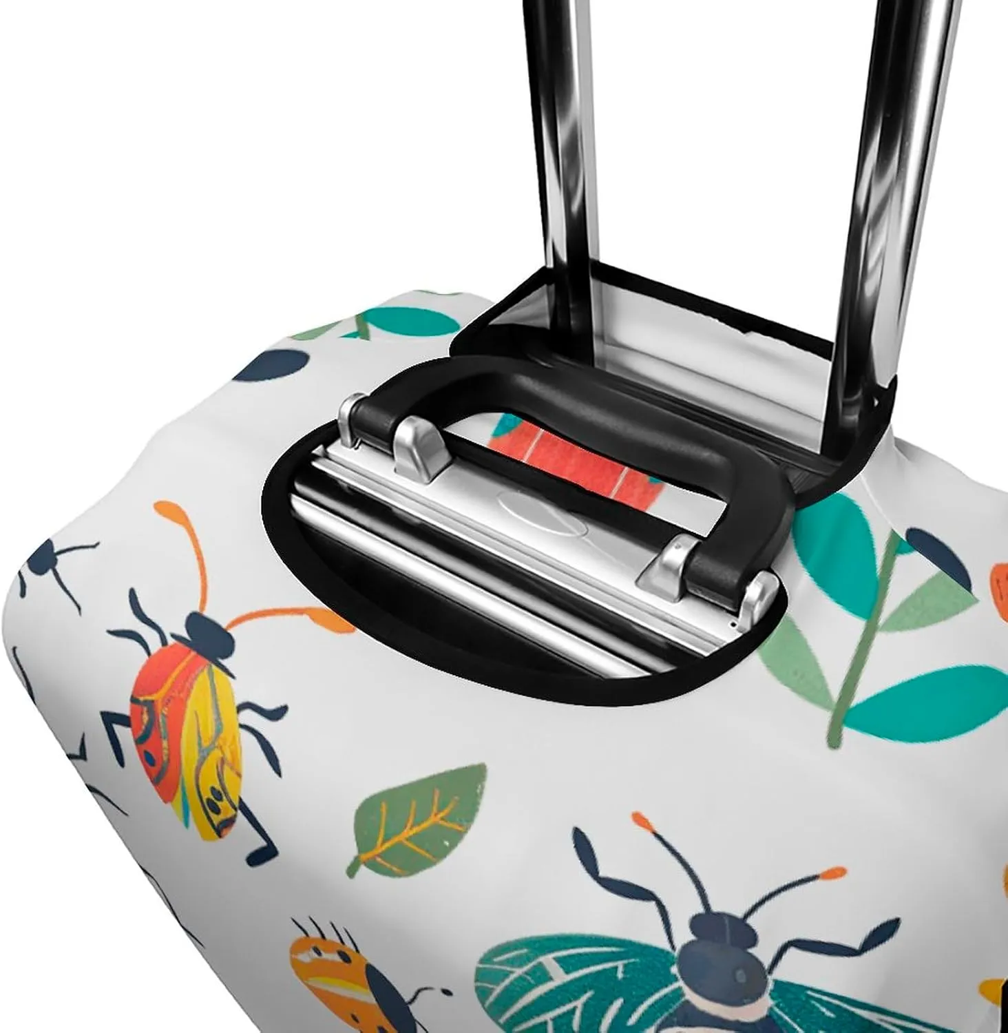 Luggage Cover for Travel, Bright Insect Pattern Fashion Luggage Covers, Washable Stretch Suitcases Protector Fits 19-32 Inch Luggage L