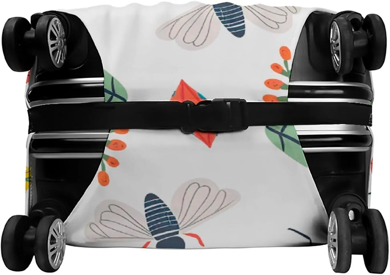 Luggage Cover for Travel, Bright Insect Pattern Fashion Luggage Covers, Washable Stretch Suitcases Protector Fits 19-32 Inch Luggage L