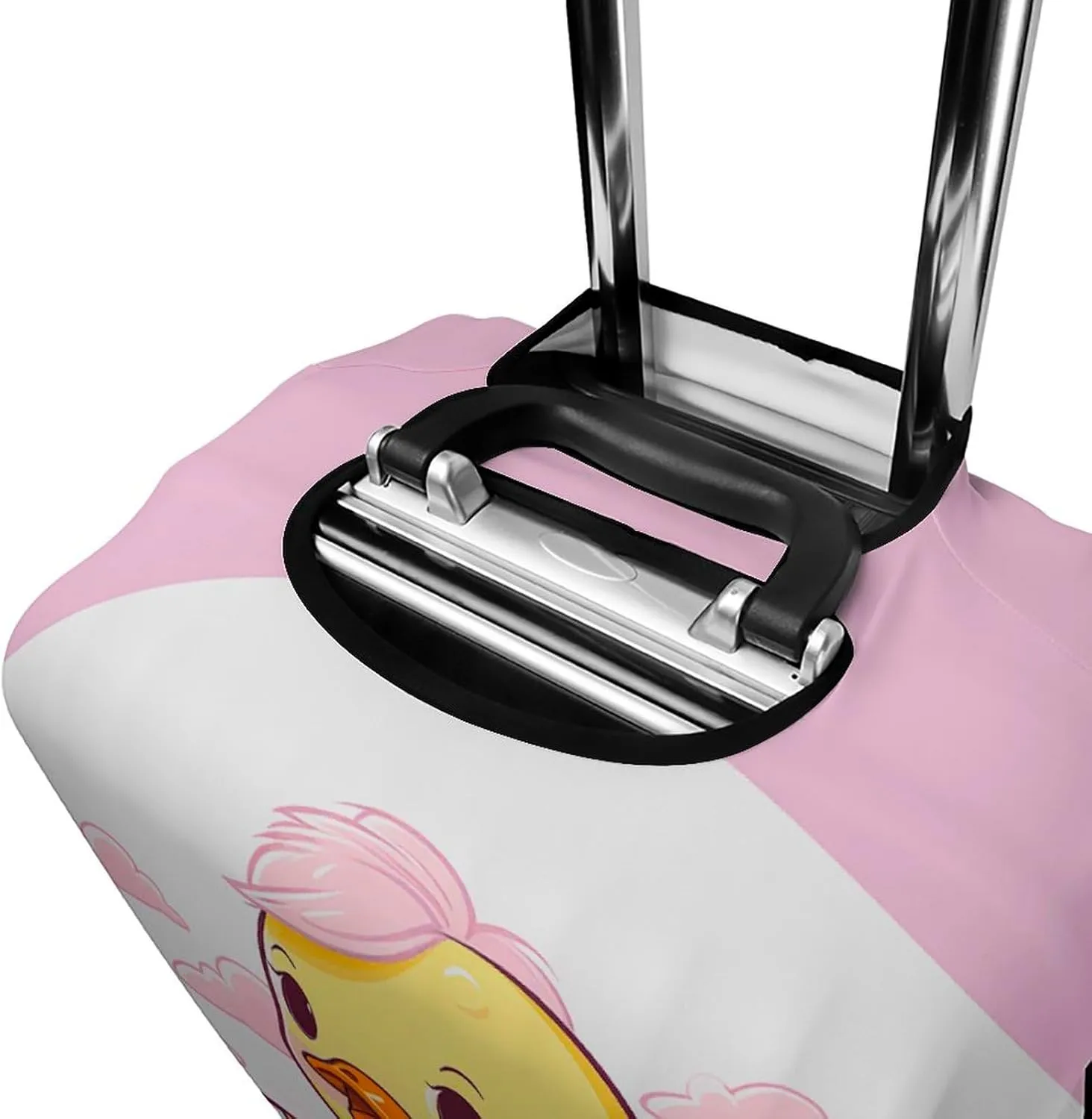 Luggage Cover for Travel, Cartoon Yellow Duck Fashion Luggage Covers, Washable Stretch Suitcases Protector Fits 19-32 Inch Luggage L