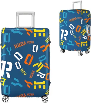 Luggage Covers For Suitcase Tsa Approved, Washable Luggage Cover Elastic Luggage Protector Scratch Resistant Suitcase Cover For 23-25 Inch Wheeled Luggage(Letters-24 inch)