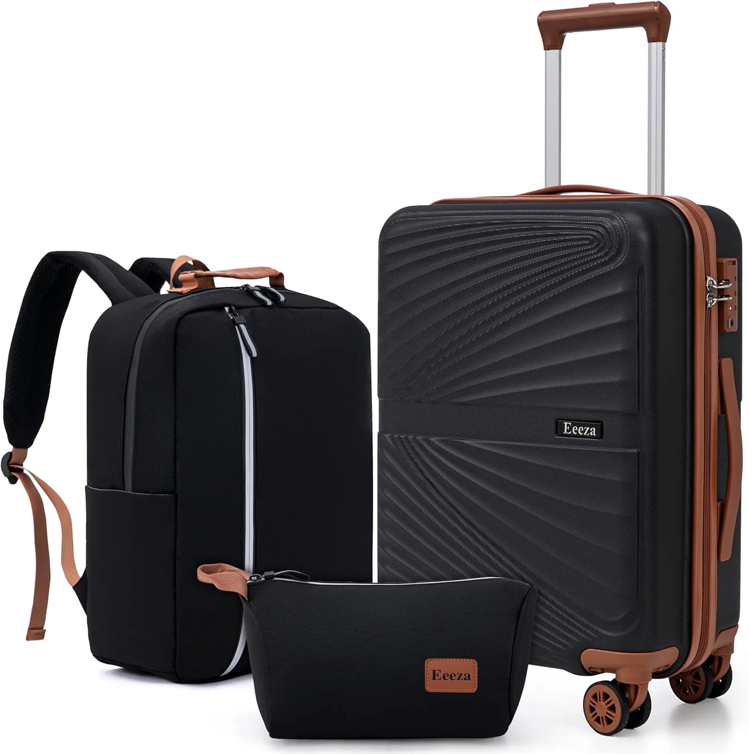 Luggage Sets 3 Piece, Suitcases with Wheels, ABS Hard Case Luggage with TSA Lock Spinner Wheels, Carry On Luggage Set (20inch)