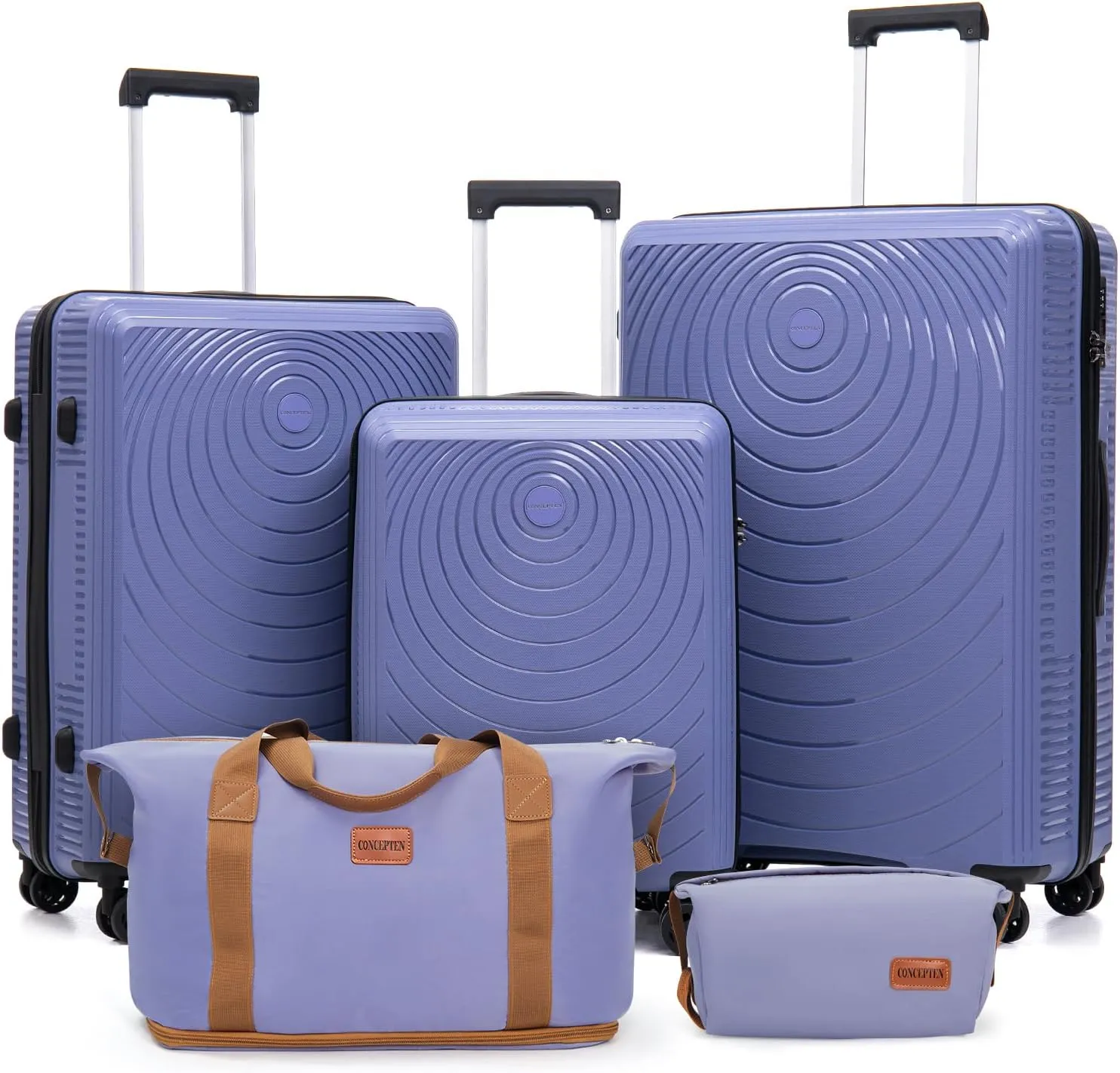 Luggage Sets 5 Piece, Suitcases with Wheels, Hardshell Suitcase Set, PP Carry on Luggage Set with TSA Lock, Travel Luggage