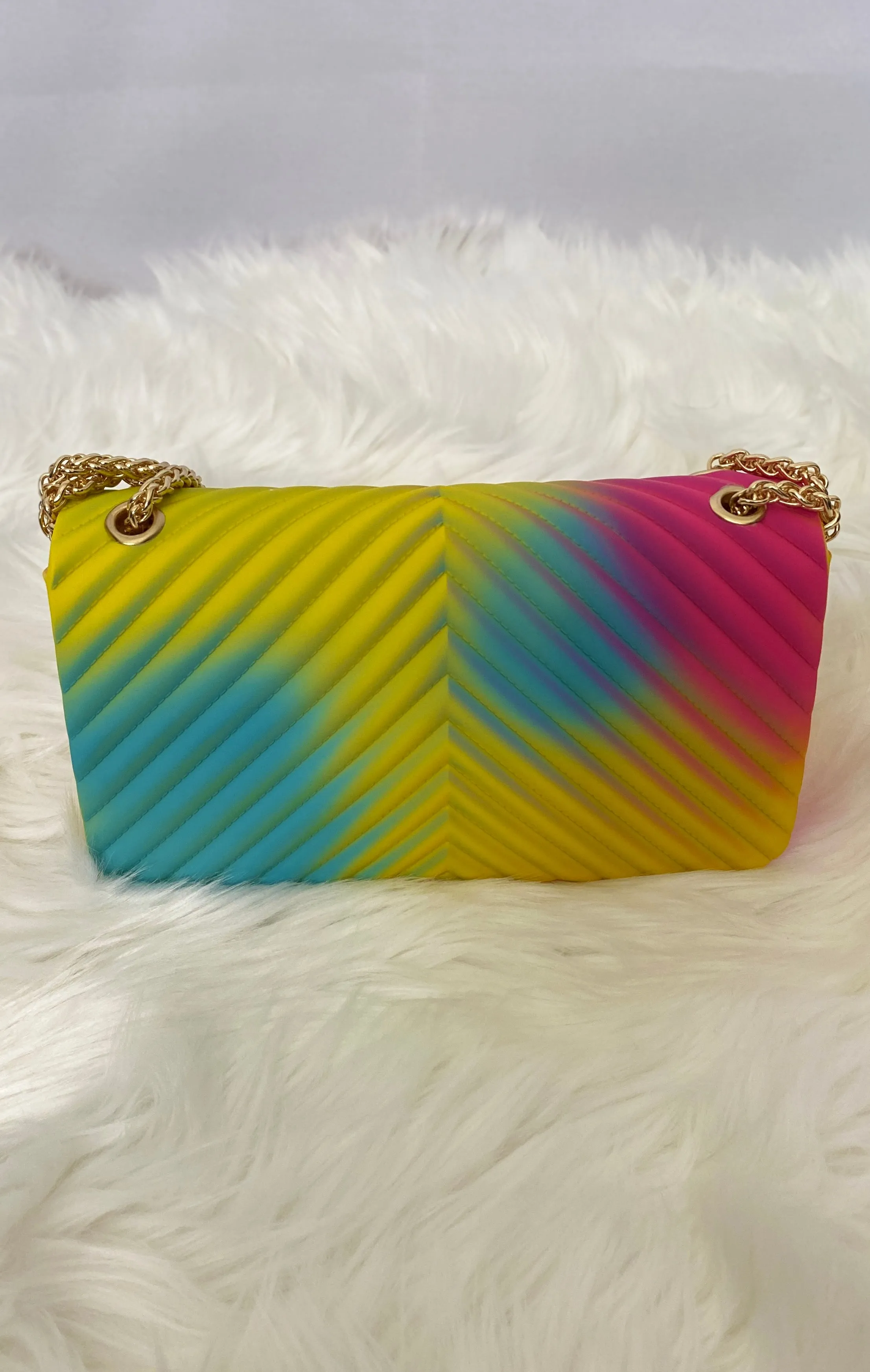Luxury Crossbody Rainbow Jelly Bag