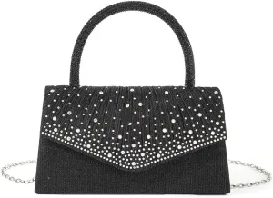 Luxury Evening Bag With Delicate Chain Pleated Handbag Shoulder Purse for Wedding Party and Celebrations