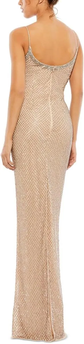 Mac Duggal Womens Embellished Evening Dress