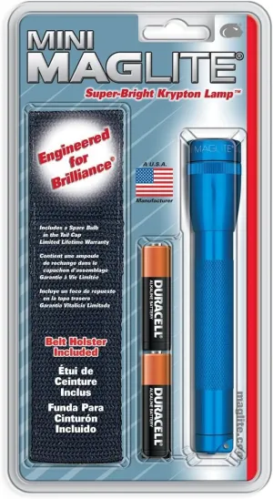 Mag Instrument, Inc. Blue AA Flashlight Holster Pack SM2A11H "Mini-Maglite" Aluminum