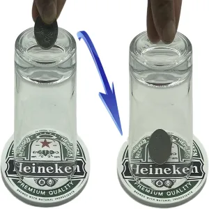 Magic Trick for Adults and Coin Through Glass Prop, Stunning Performance.
