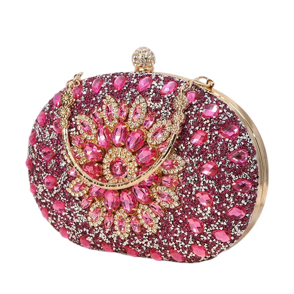 Mahlia Rhinestone Party Clutch