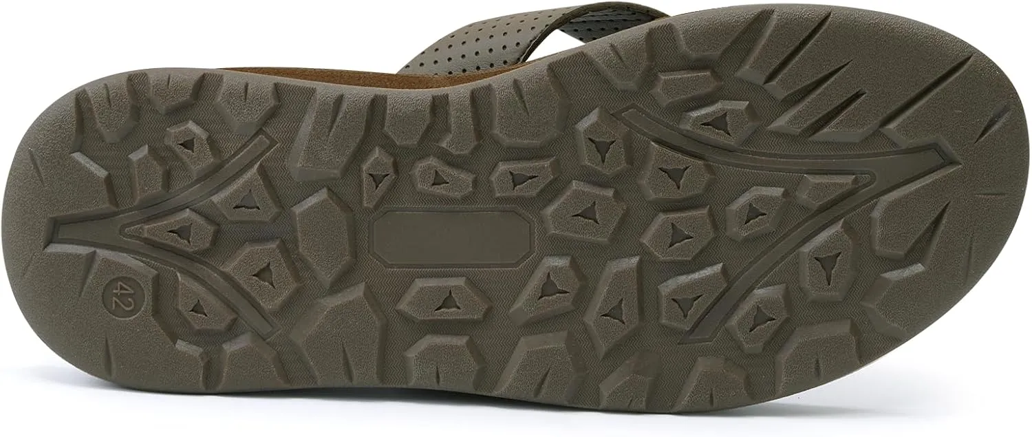 MALIDA Mens Flip Flops Non-Slip Bathroom Shower Shoes Cushion foam Indoor and Outdoor Thong Sandals