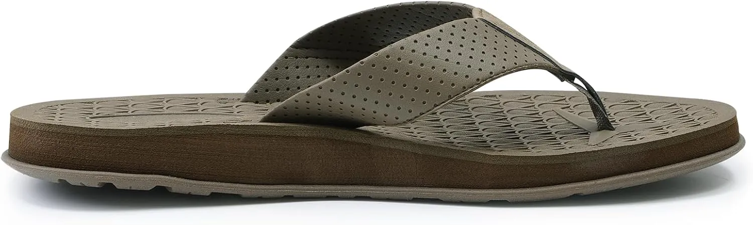 MALIDA Mens Flip Flops Non-Slip Bathroom Shower Shoes Cushion foam Indoor and Outdoor Thong Sandals