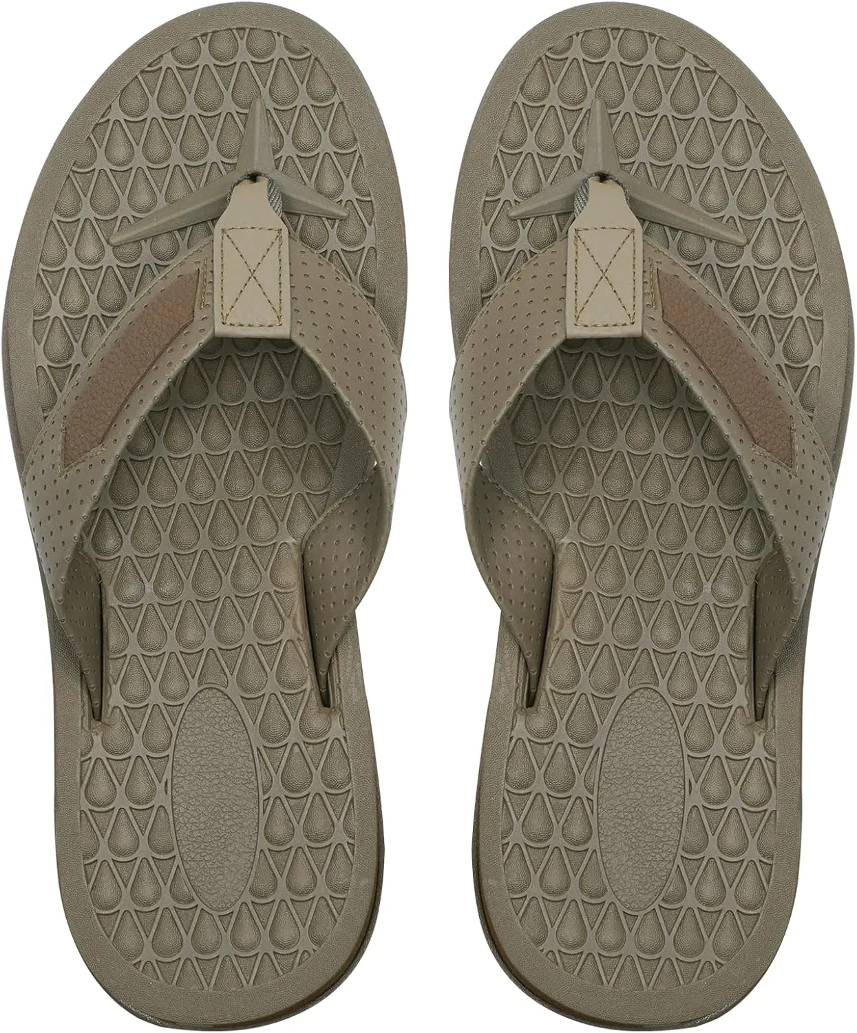 MALIDA Mens Flip Flops Non-Slip Bathroom Shower Shoes Cushion foam Indoor and Outdoor Thong Sandals