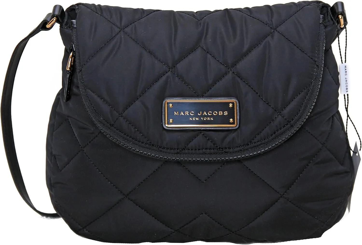 Marc by Marc Jacobs Natasha Quilted Nylon Crossbody Handbag (Black)