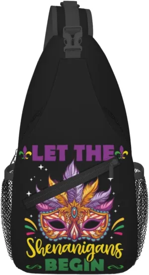 Mardi Gras Dear Liver Today Will Be A Rough One Sling Bag Crossbody Bag Casual Chest Bags Travel Shoulder Backpack