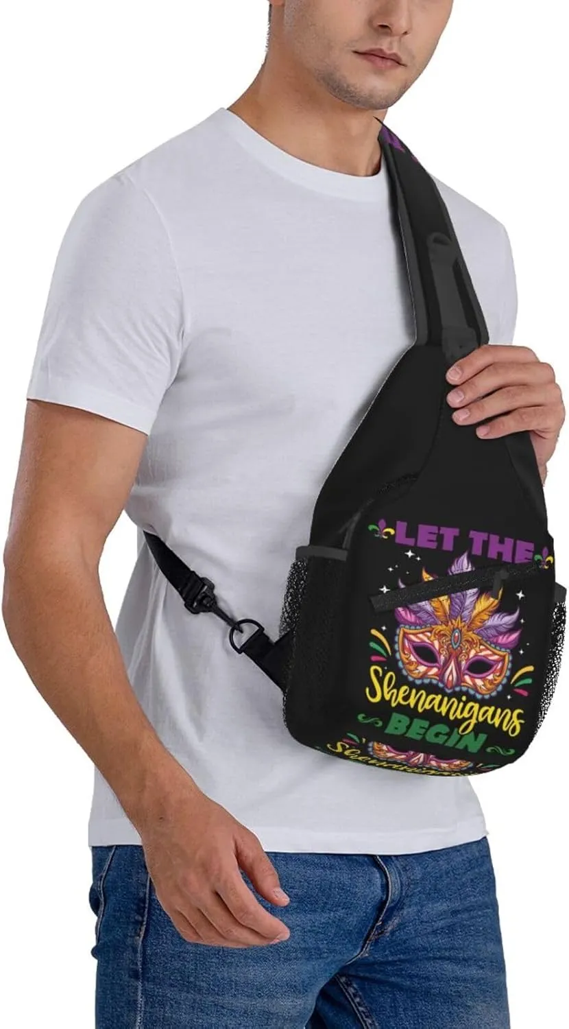Mardi Gras Dear Liver Today Will Be A Rough One Sling Bag Crossbody Bag Casual Chest Bags Travel Shoulder Backpack