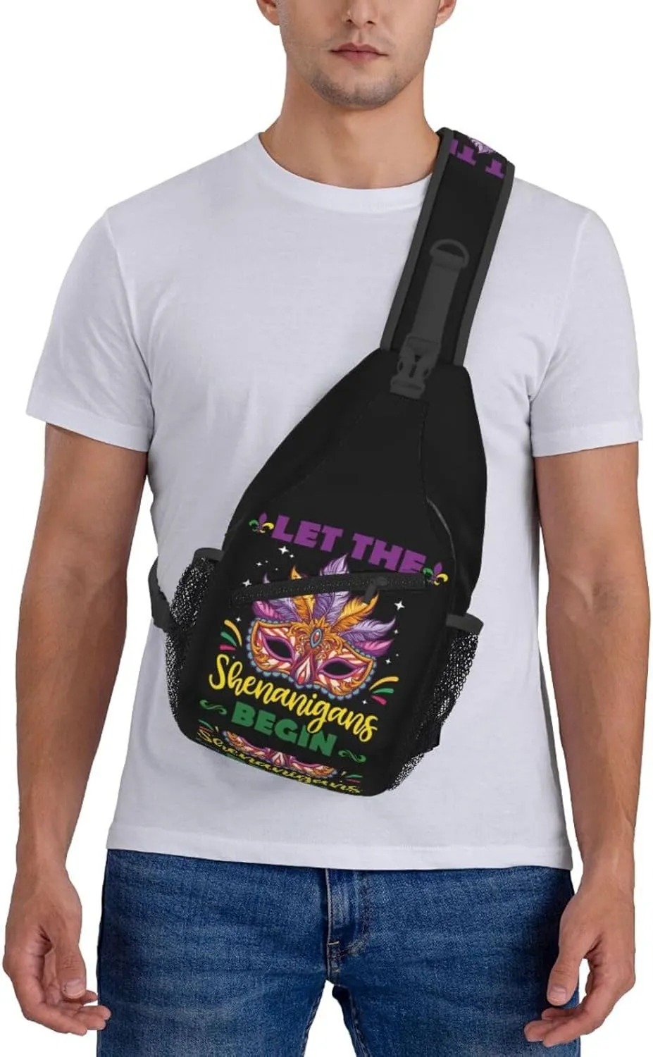 Mardi Gras Dear Liver Today Will Be A Rough One Sling Bag Crossbody Bag Casual Chest Bags Travel Shoulder Backpack