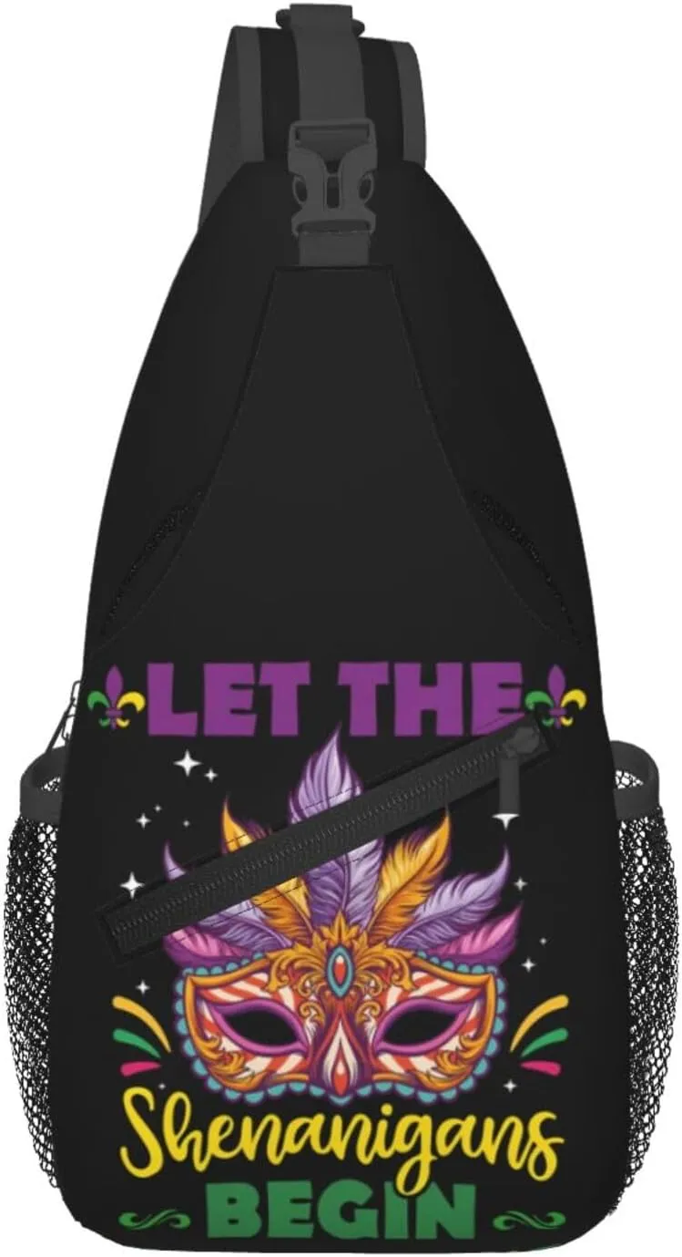 Mardi Gras Dear Liver Today Will Be A Rough One Sling Bag Crossbody Bag Casual Chest Bags Travel Shoulder Backpack