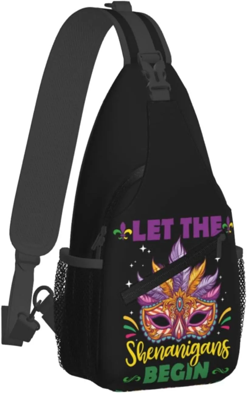Mardi Gras Dear Liver Today Will Be A Rough One Sling Bag Crossbody Bag Casual Chest Bags Travel Shoulder Backpack
