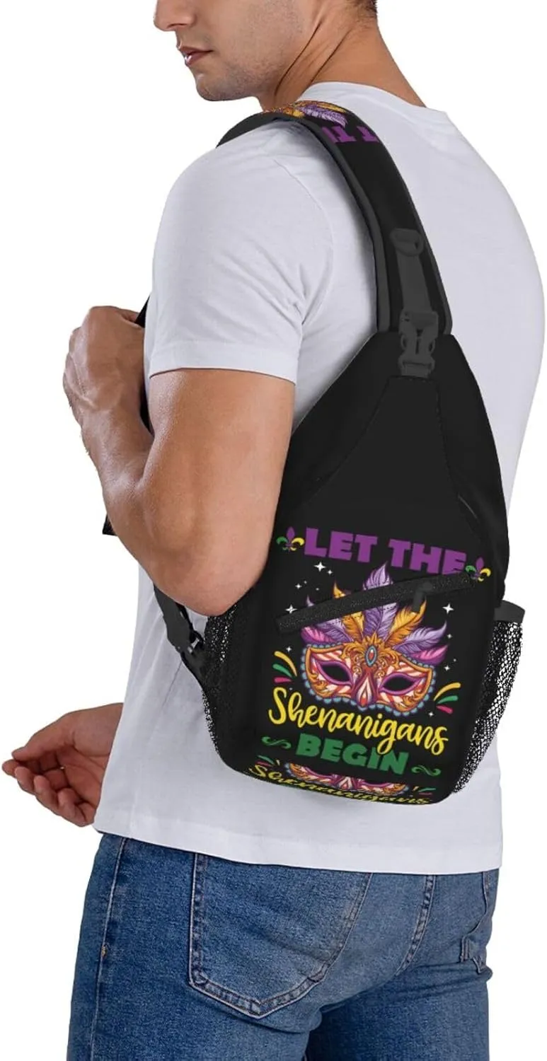 Mardi Gras Dear Liver Today Will Be A Rough One Sling Bag Crossbody Bag Casual Chest Bags Travel Shoulder Backpack
