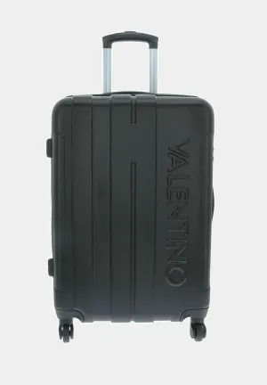 Mario Valentino VV6PC01BXK1 Black Hard Shell Wheeled Suitcases