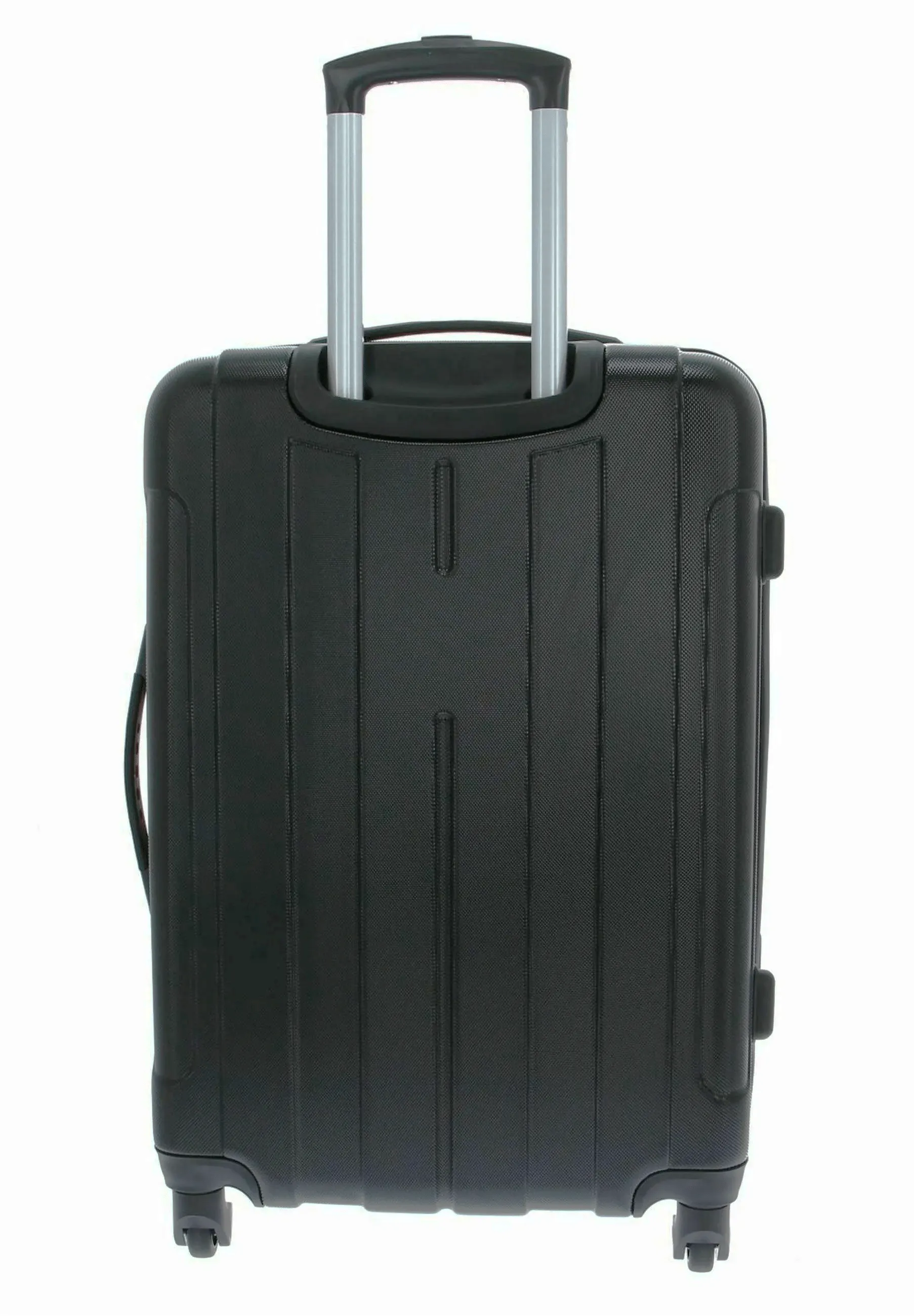 Mario Valentino VV6PC01BXK1 Black Hard Shell Wheeled Suitcases