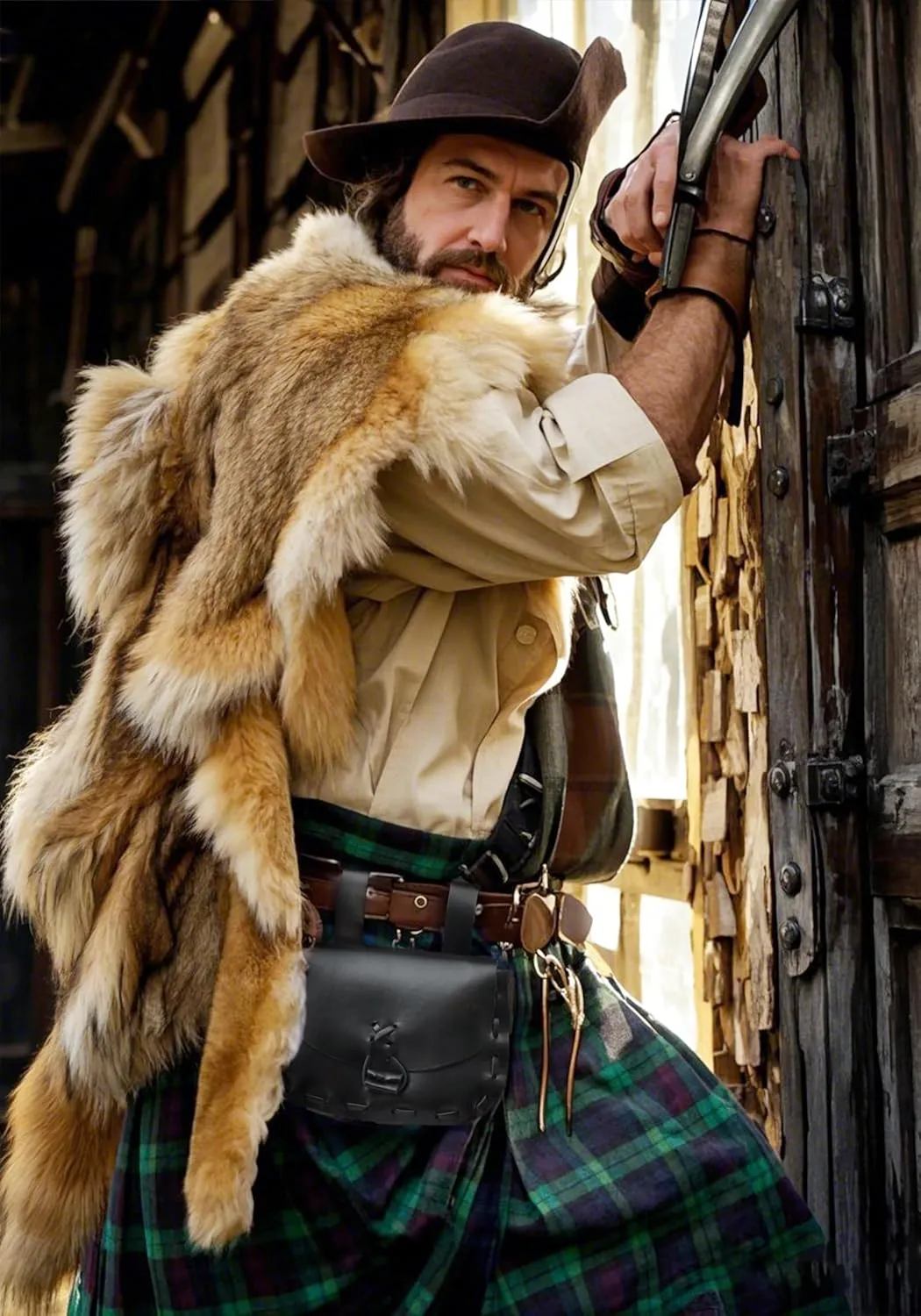 Medieval Waist Pack Vintage Belt Pouch Waist Bag LARP Renaissance Costume Accessories for Women Men