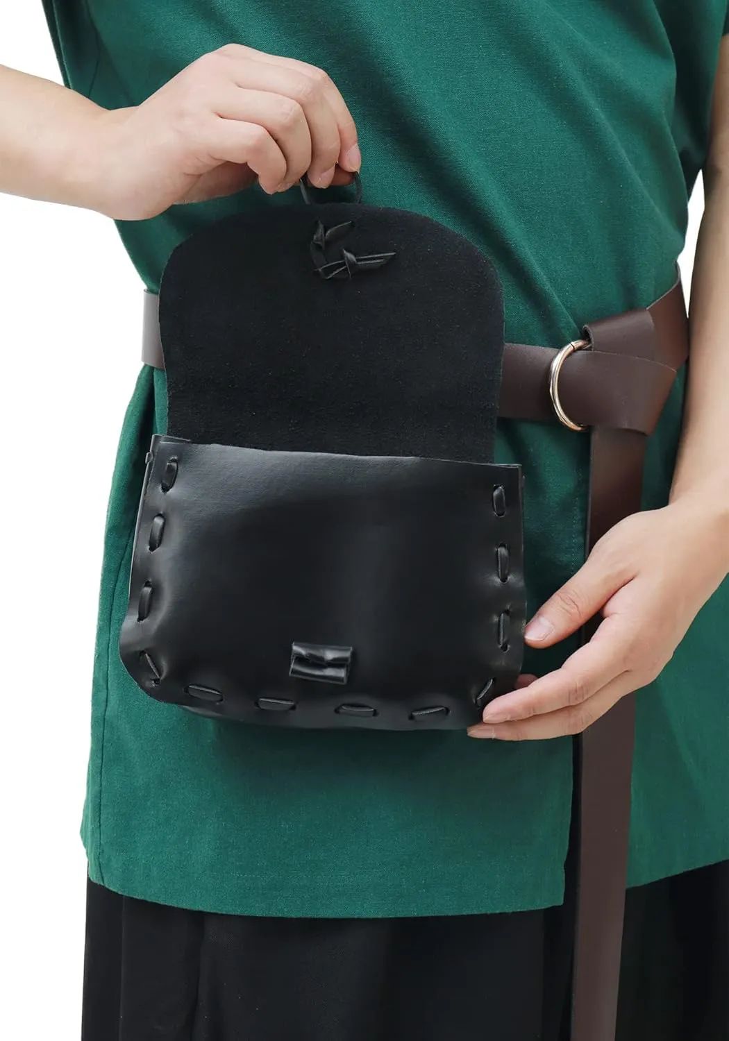 Medieval Waist Pack Vintage Belt Pouch Waist Bag LARP Renaissance Costume Accessories for Women Men