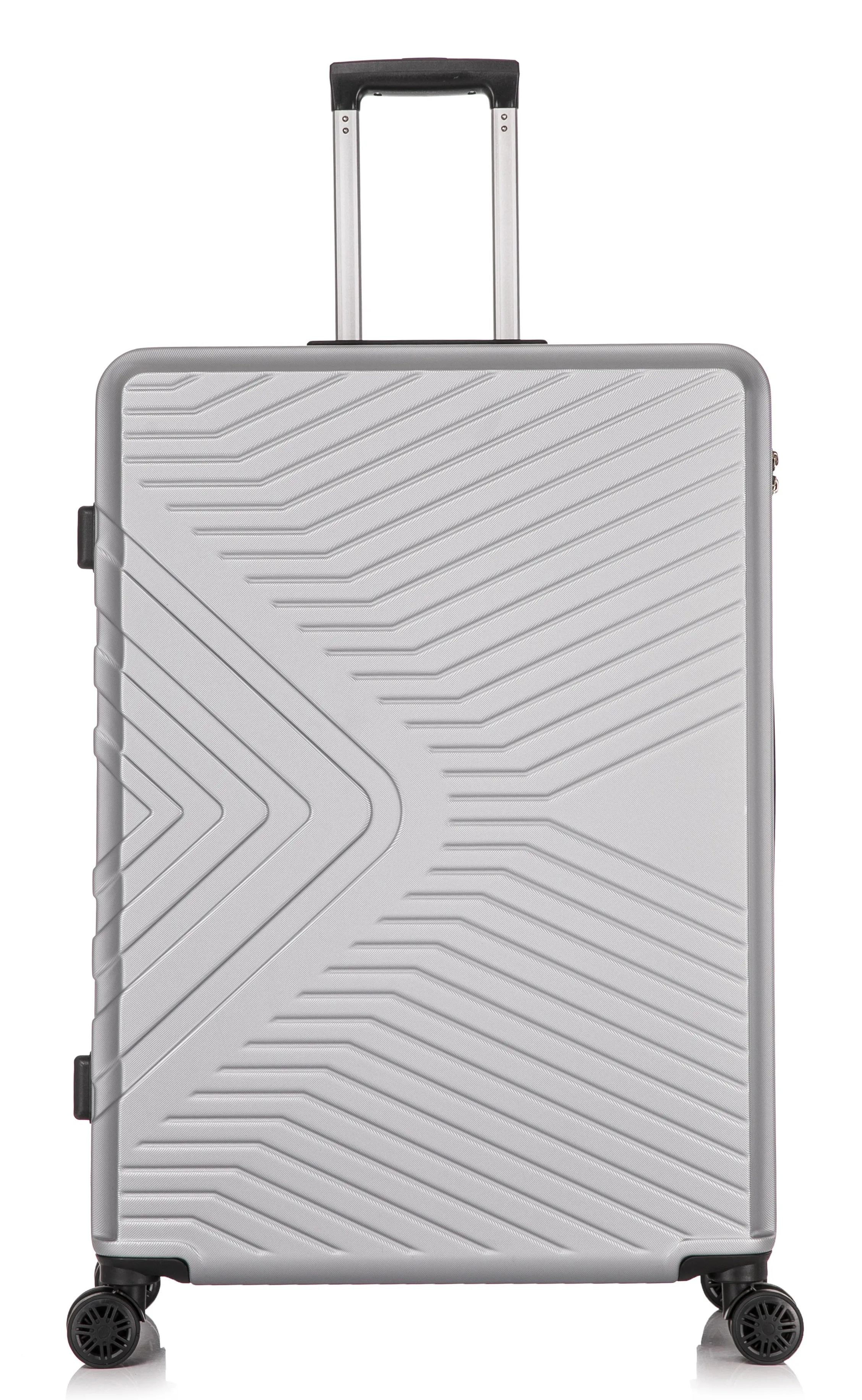 Medium ABS-147 Lightweight Hard Shell Suitcase - Silver