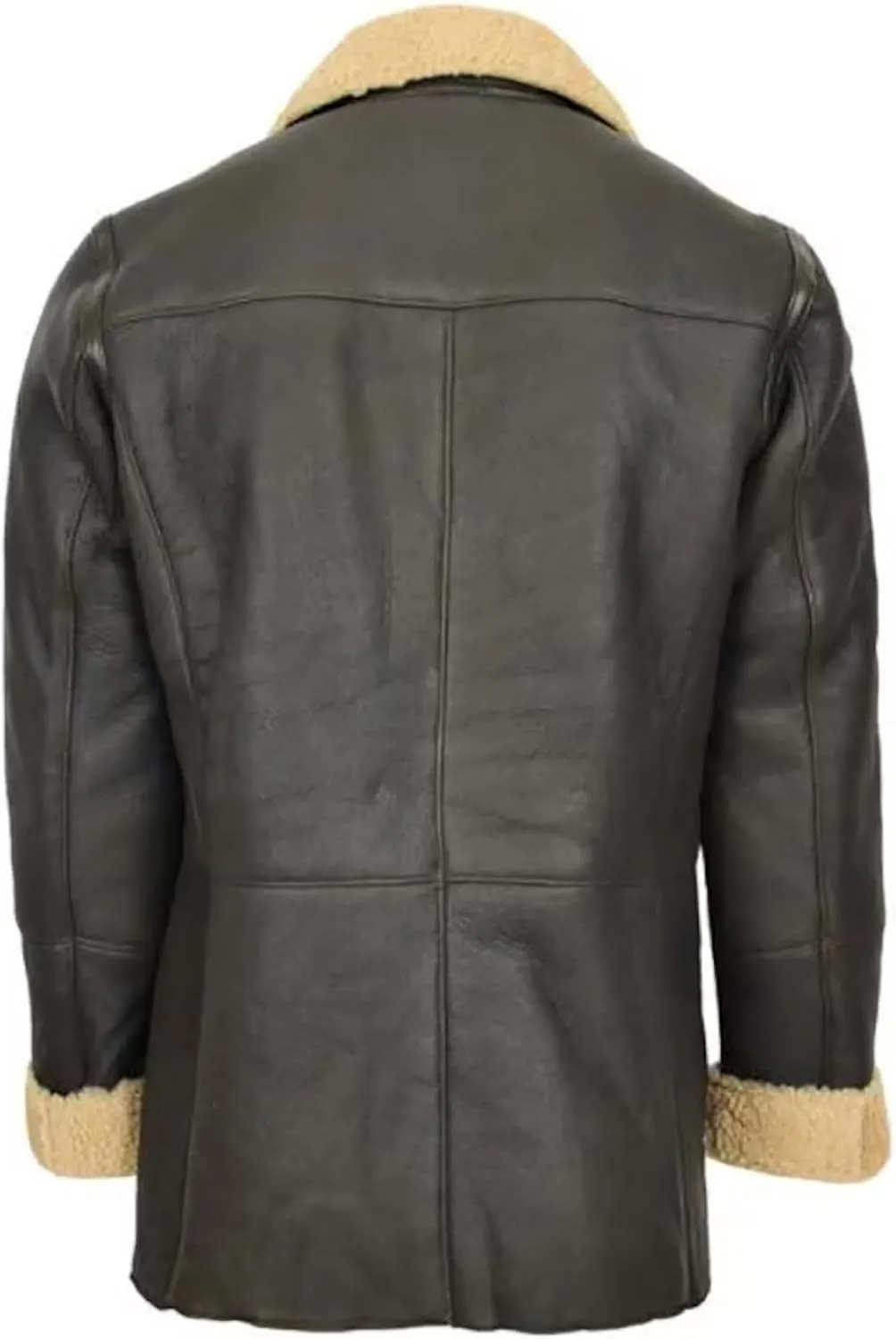 Men's B3 Bomber Aviator Leather Coat - Mens Real Leather B3 Bomber Sheepskin