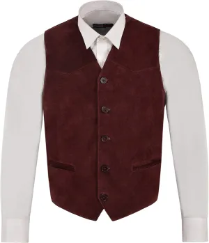 Men's New Party Fashion Stylish Real Genuine Classic Designer Real Soft Suede Leather Waistcoats Vests