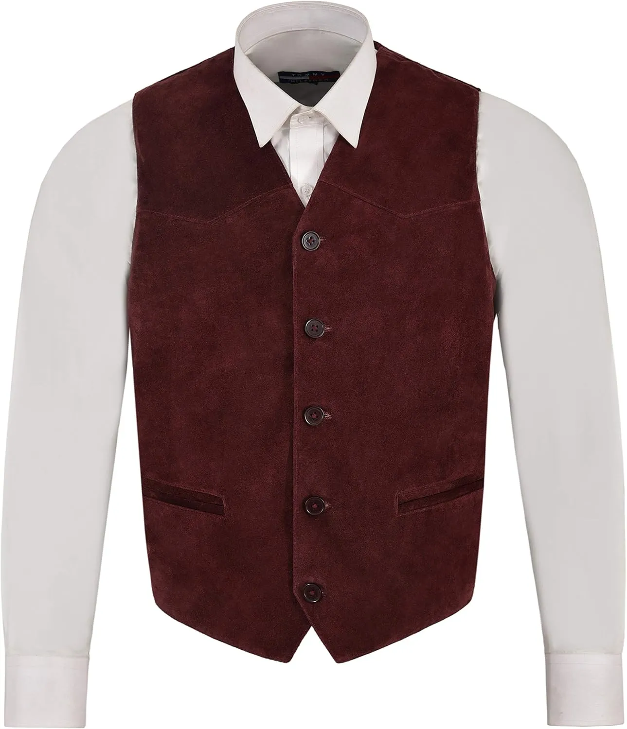 Men's New Party Fashion Stylish Real Genuine Classic Designer Real Soft Suede Leather Waistcoats Vests