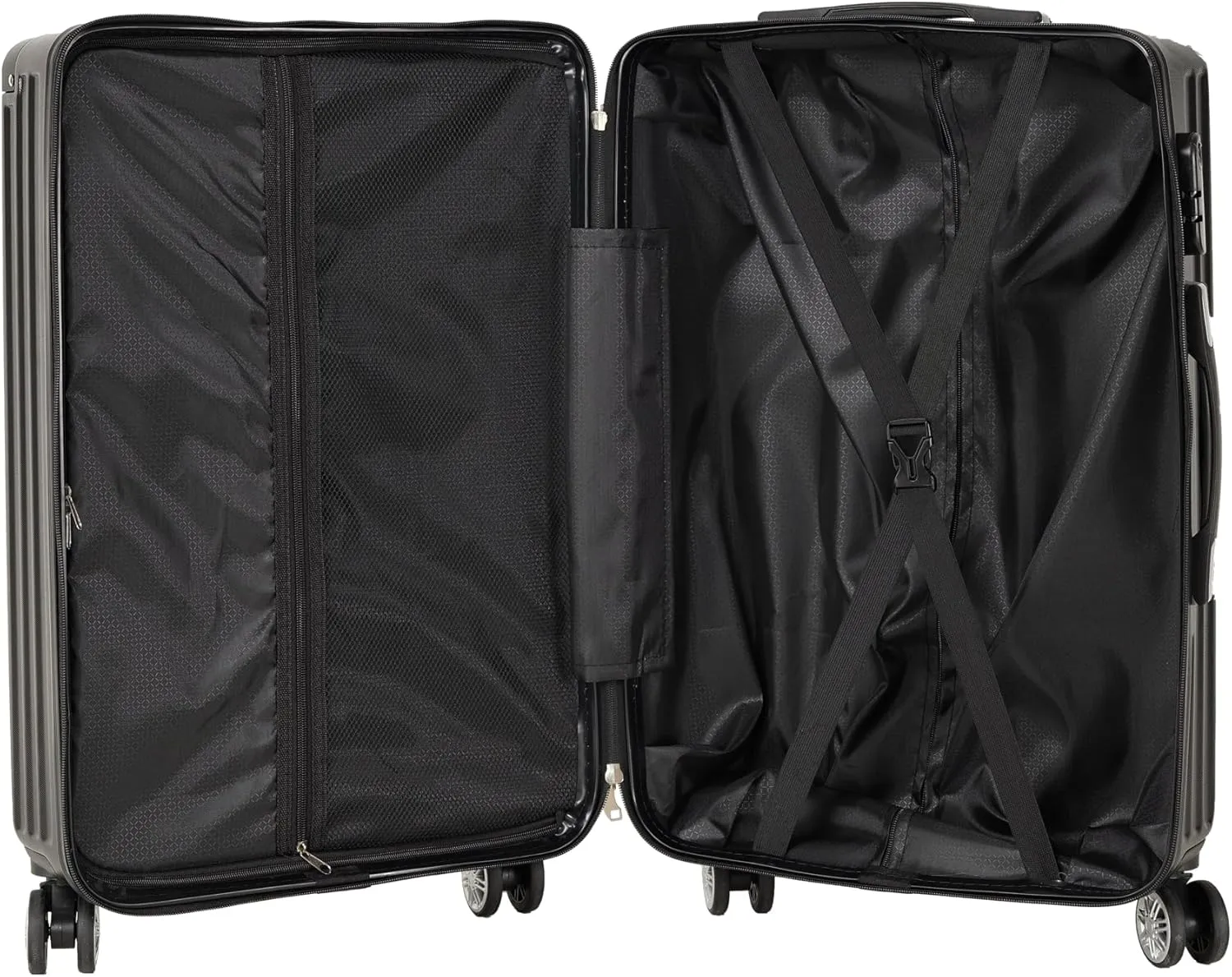 Merax Luggage Sets 3 Piece,20in Carry On Luggage,24in 28in Hardshell Suitcase Set,Luggage with Spinner Wheels,Suitcase for Men Women,Black-5