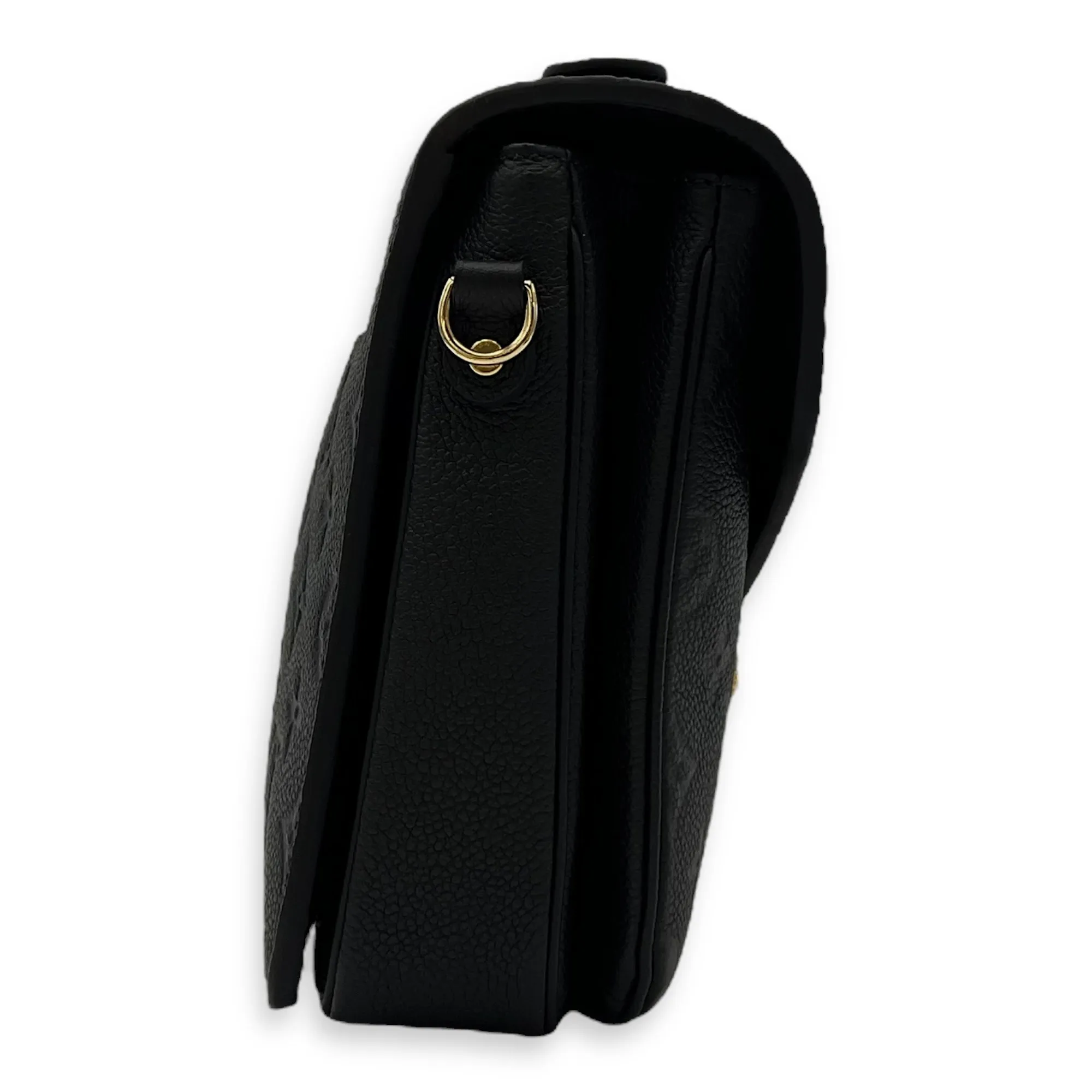 Metis Crossbody Bag Black in Empreinte Leather, Gold hardware