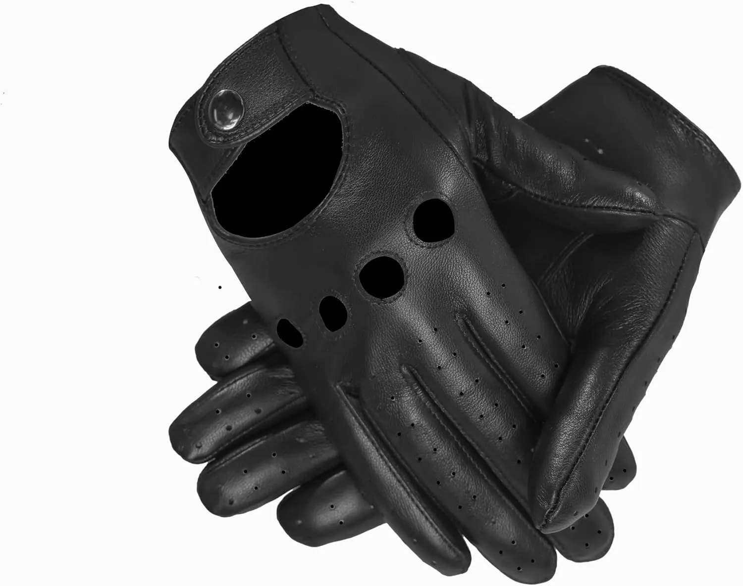 MGGMOKAY Mens Touchscreen Unlined Leather Driving Gloves
