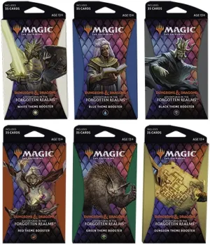 MGO MTG Magic Adventures in The Forgotten Realms Theme Set: All 6 (35-Card) Booster Packs
