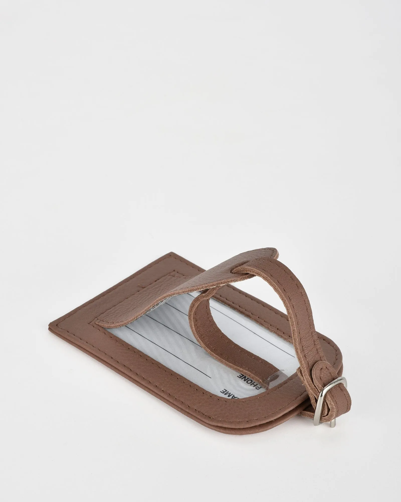 Miabella Leather Luggage Tag