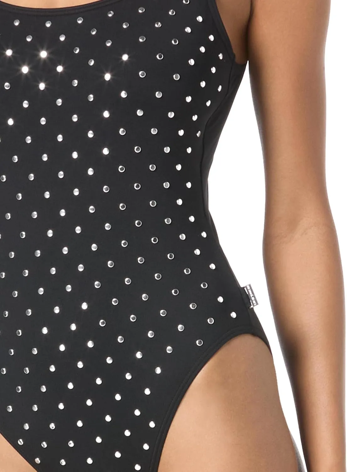 Michael Kors Women's Stud Scoopneck One Piece