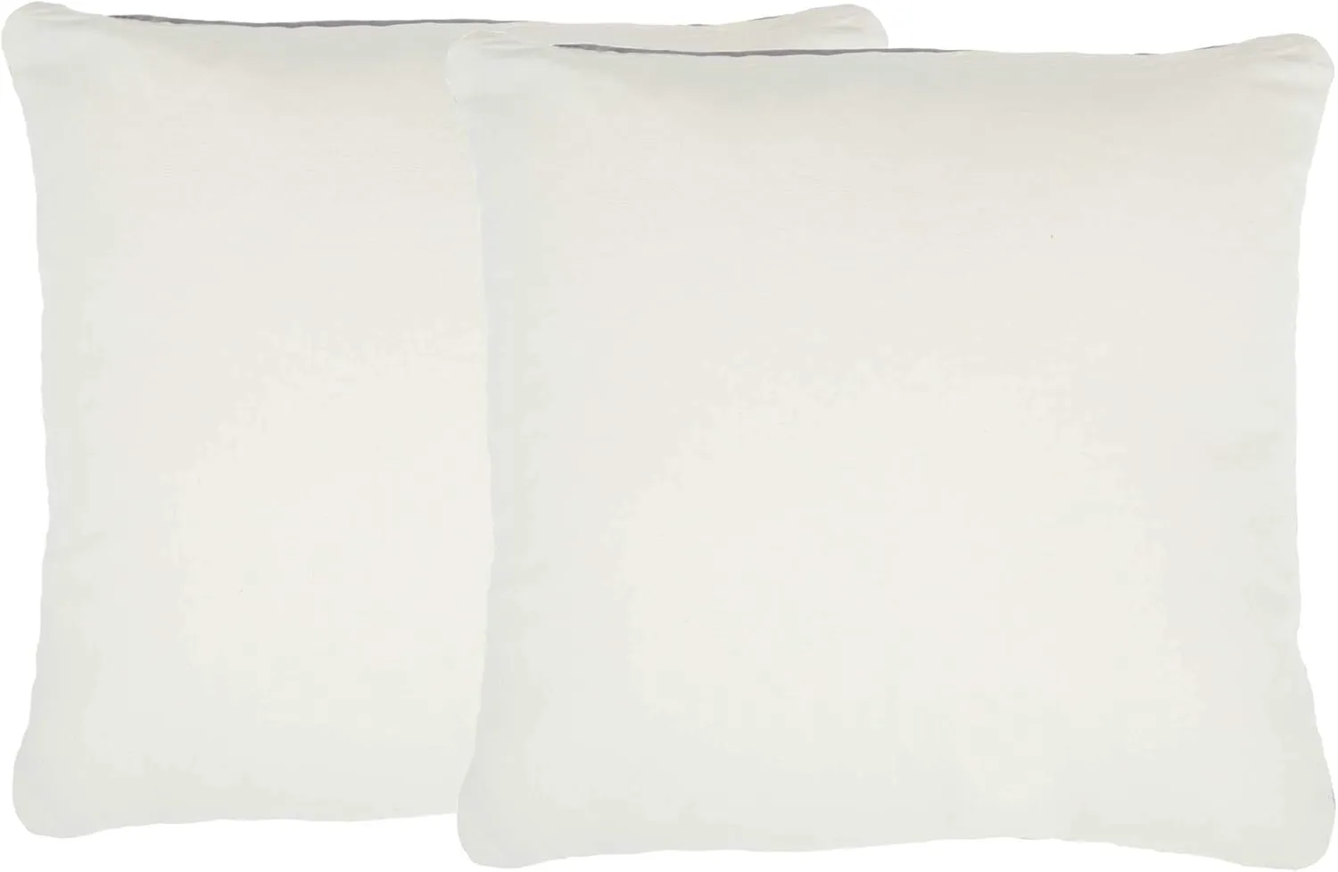 Mina Victory SS999 Pack of 2 Life Styles Velvet Grey Throw Pillow Cover Set 16" x 16", 2 Pieces, 16"x16"