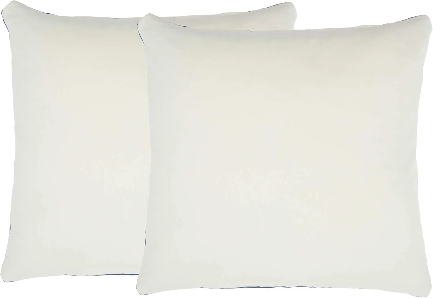 Mina Victory SS999 Pack of 2 Life Styles Velvet Navy Throw Pillow Cover Set 16" x 16", 2 Pieces, 16"x16"