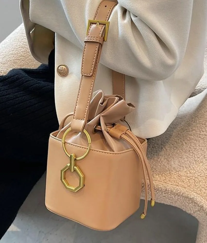 Mini Crossbody Bags For Women Small Bucket Bag For Work Casual Vegan Leather Shoulder Bag Fashion Satchel Purse Handbag 2025
