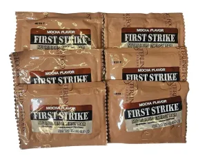 Mini First Strike Energy Bars, Mini Size (1.2 oz.) Vitamin Fortified Nutritious Energy Bars - Available in Chocolate, Apple-Cinnamon and Mocha - Authentic USGI MRE Component (6, Mocha [Caffeinated])