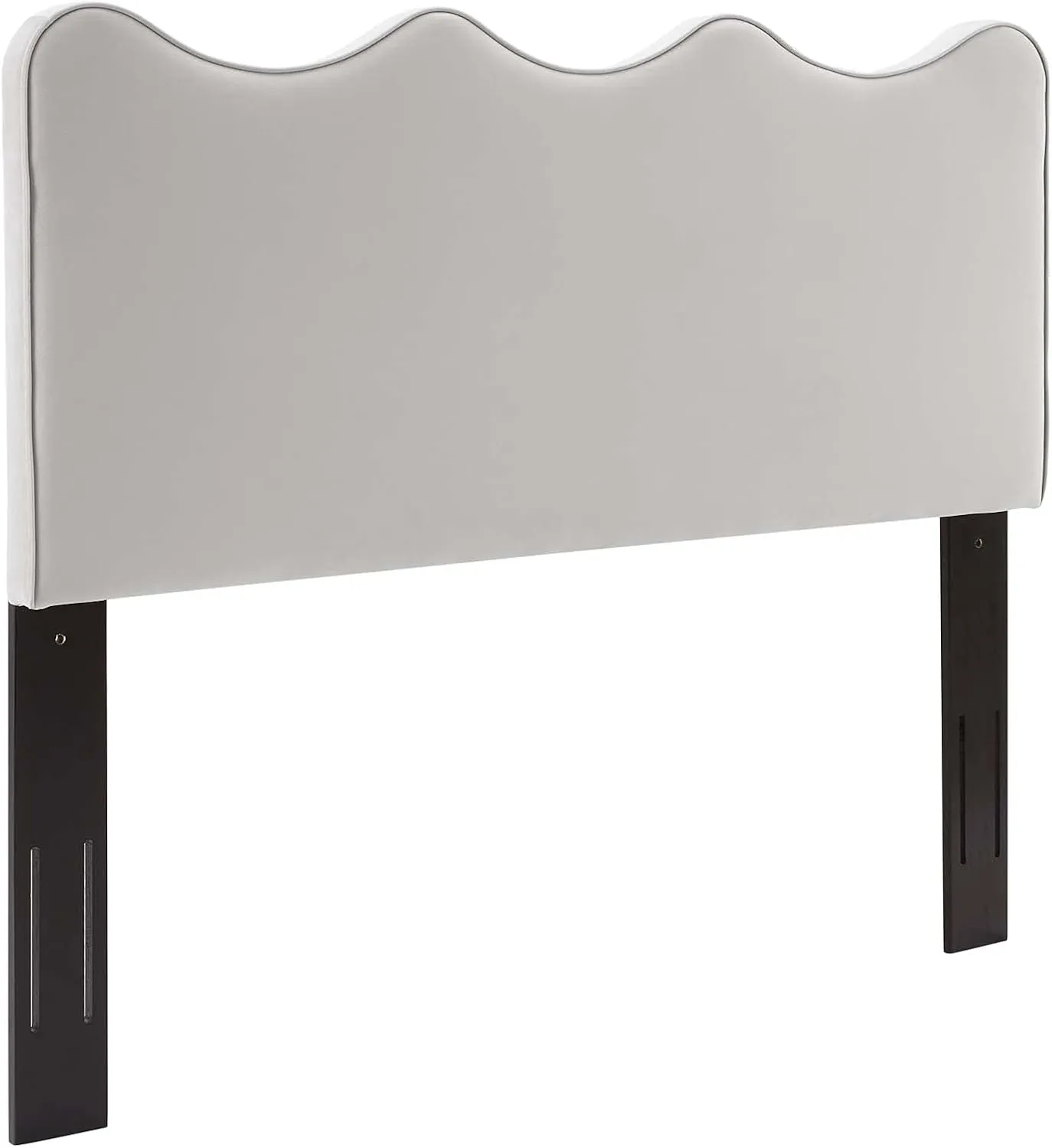 Modway Athena Performance Velvet Full/Queen Headboard in Light Gray