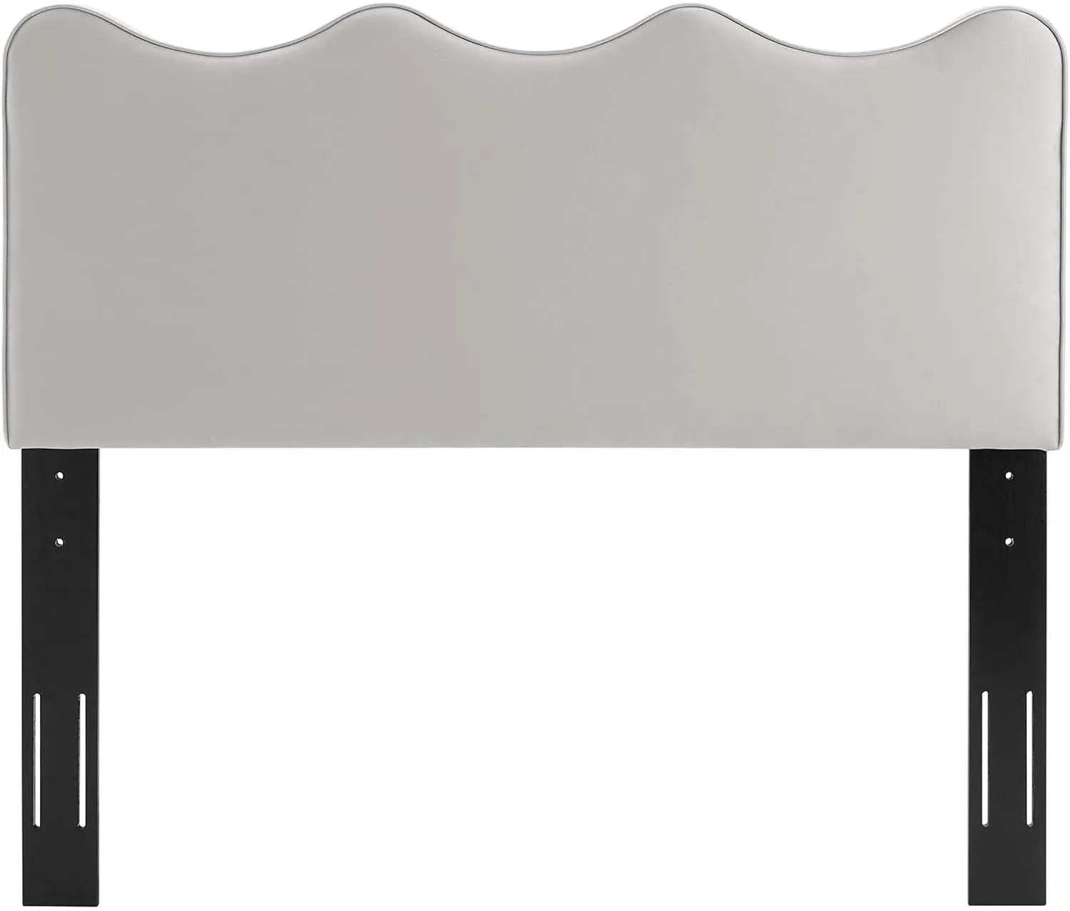 Modway Athena Performance Velvet Full/Queen Headboard in Light Gray