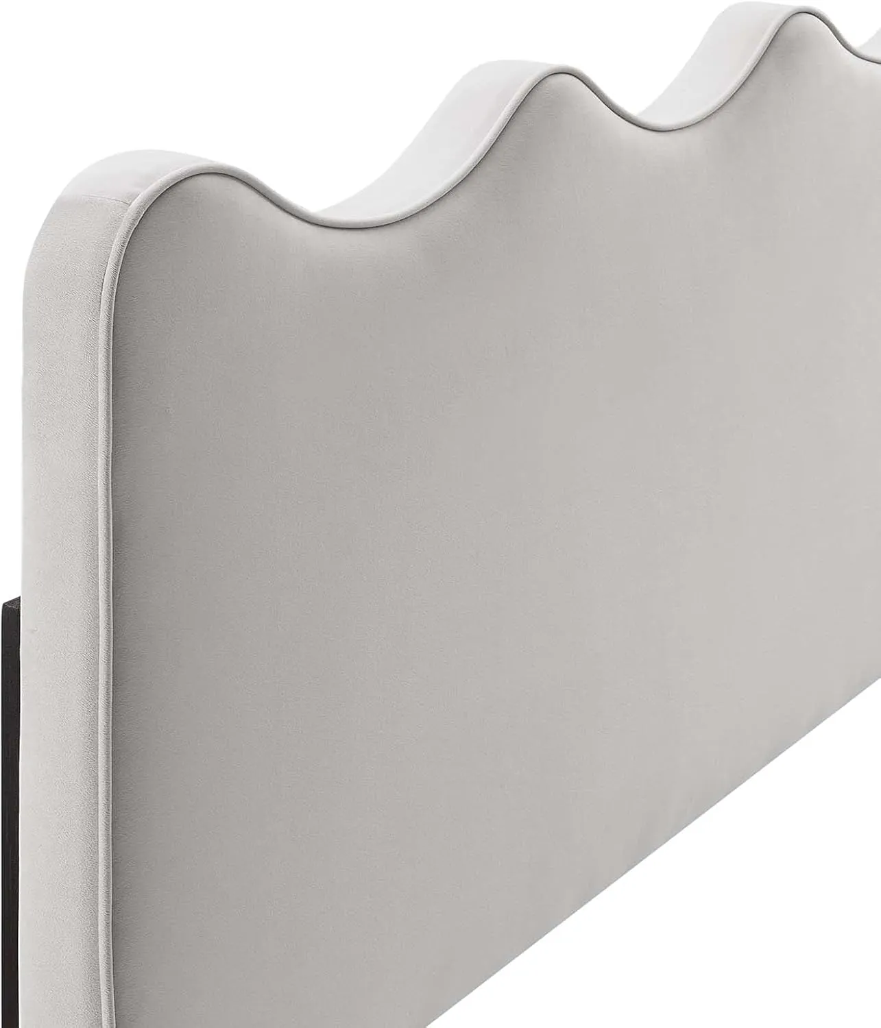 Modway Athena Performance Velvet Full/Queen Headboard in Light Gray
